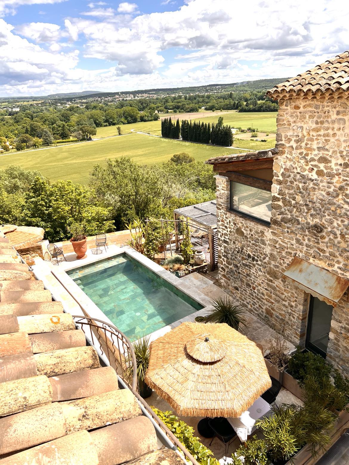 Gite de charme Gard avec jacuzzi intérieur privatif et piscine chauffée privative 